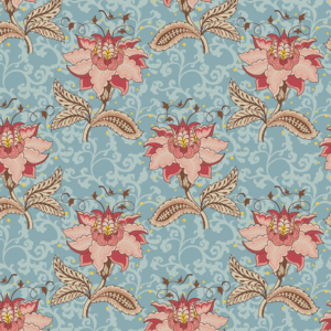 FLORAL JACOBEAN COLLECTION – Arabesque Acqua